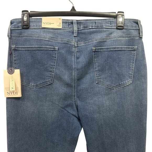 NYDJ Womens Mid Rise Sheri Slim Fit Ankle Stretch Denim Jeans Windham Size 16 - Picture 5 of 7